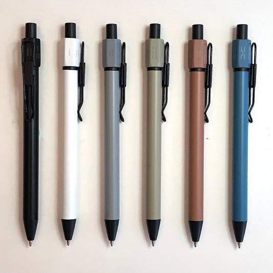 Push Action Ballpoint Pen with Hexagonal Fidget Spinner