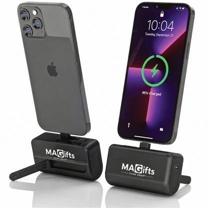 Mini Powerbank with Inbuilt Cable and Phone Stand