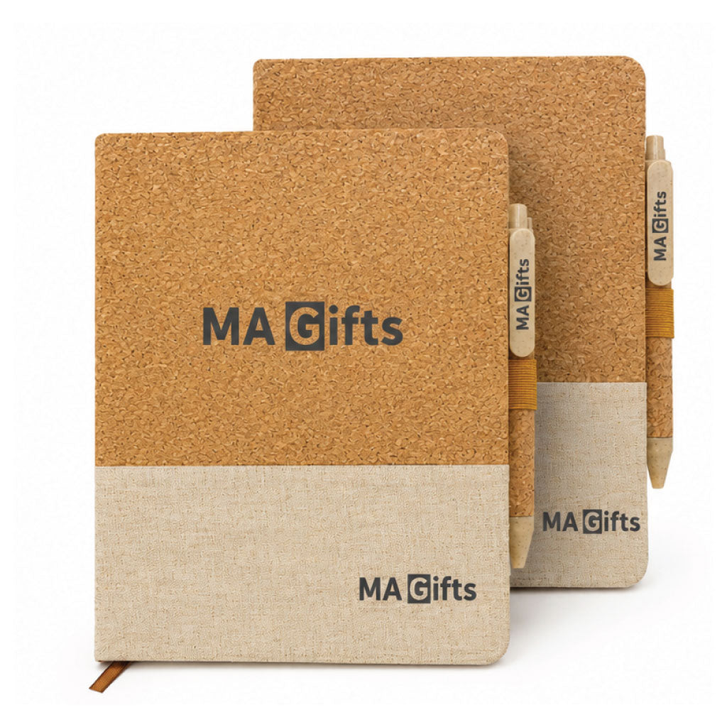 Cork Cover Notebook & Pen Set