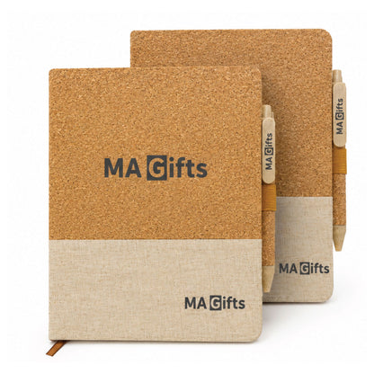 Cork Cover Notebook & Pen Set
