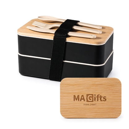 Wheat Straw Double Lunchbox