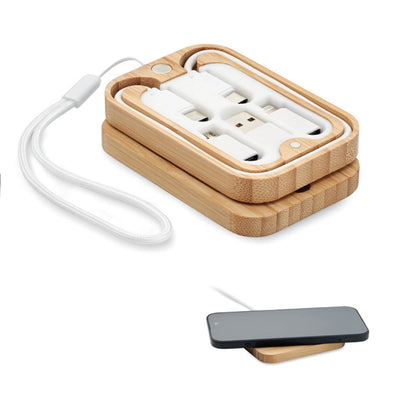 Wireless charger and 3-in-1 cable set