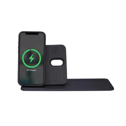 3-In-1 Magnetic Wireless Charger Desk Tray