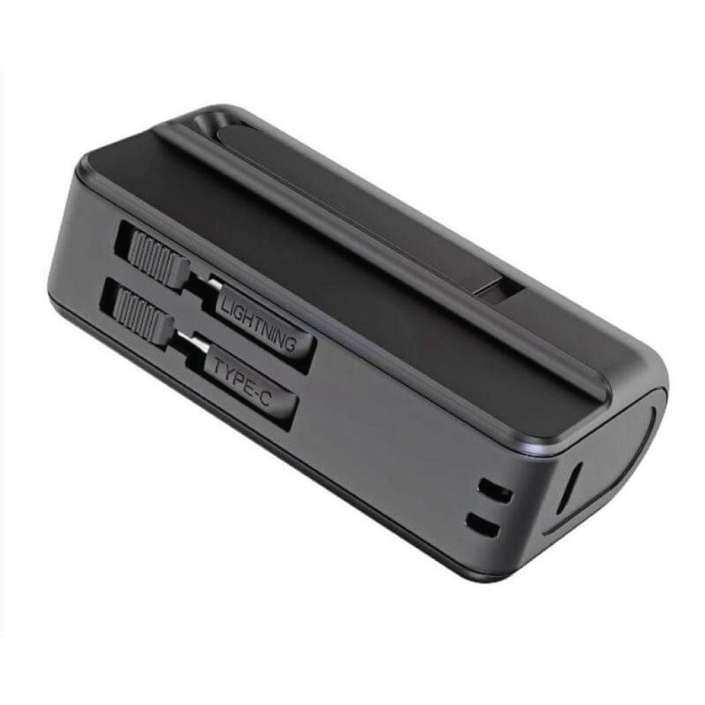 Mini Powerbank with Inbuilt Cable and Phone Stand