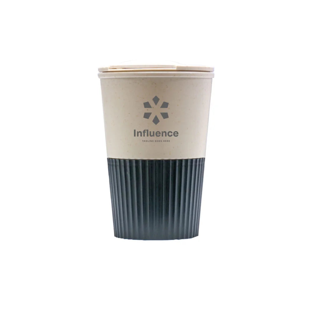 Wheat Straw Mug with Colored Base