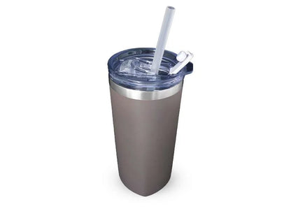 Stainless steel tumbler with straw 630ML
