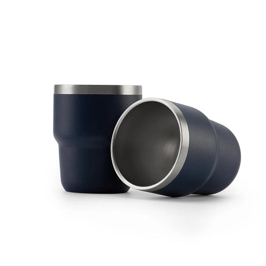 80ml Double-Wall Stainless Steel Espresso Cups