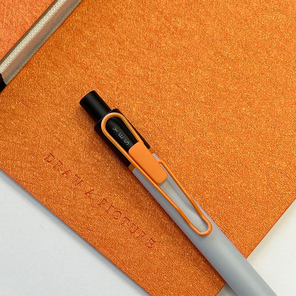 Push Action Ballpoint Pen with Hexagonal Fidget Spinner