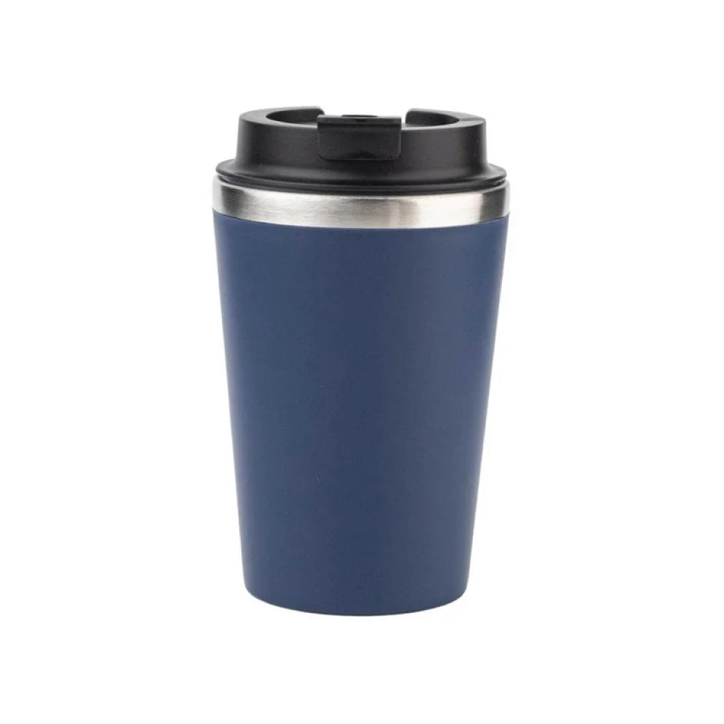 Gift Set Of Double Walled Tumbler, A5 Notebook And Pen – Navy Blue