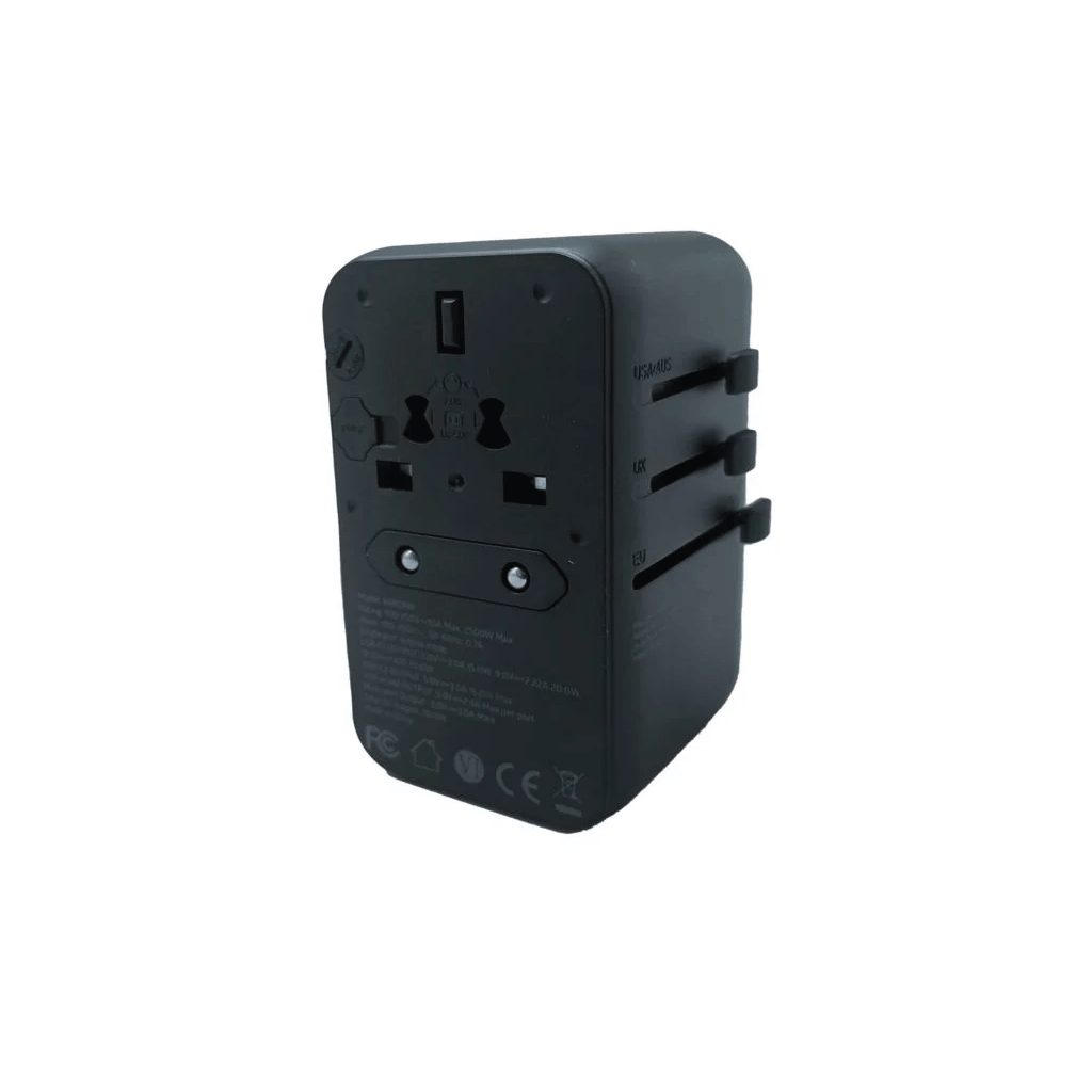 Travel Adaptor With Built In USB-C Cable