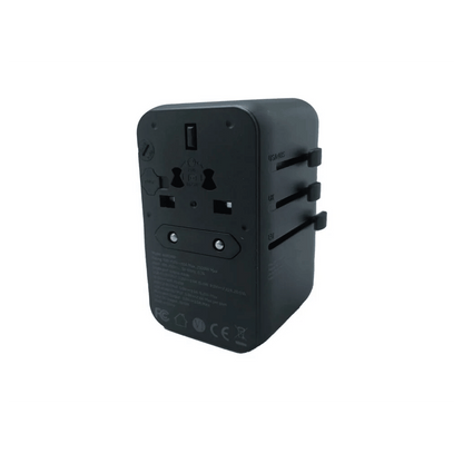 Travel Adaptor With Built In USB-C Cable