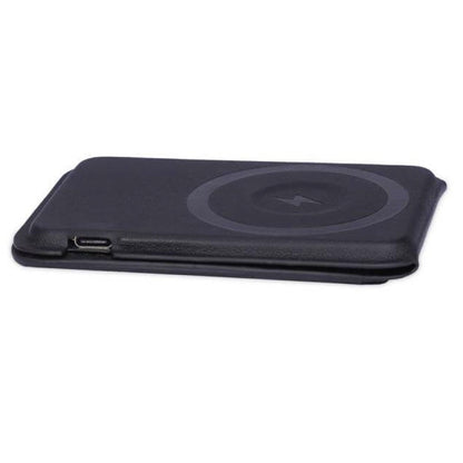 3-in-1 Magnetic Wireless Charger Card Holder - Black