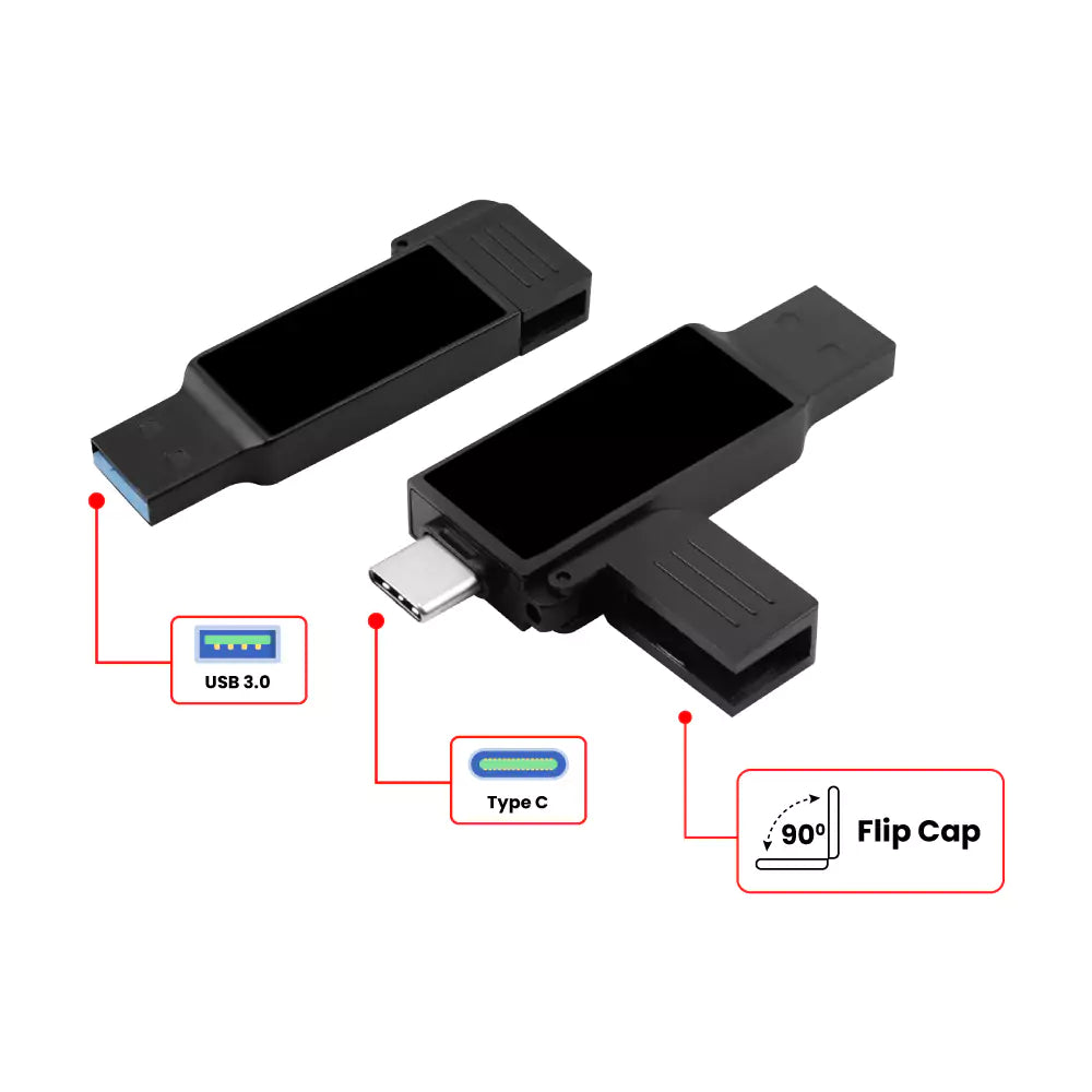 OTG USB with LED Logo 32GB