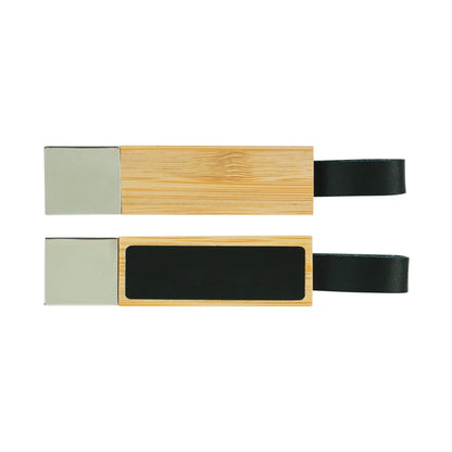 Bamboo LED Logo USB With Strap 16GB V. 3.0