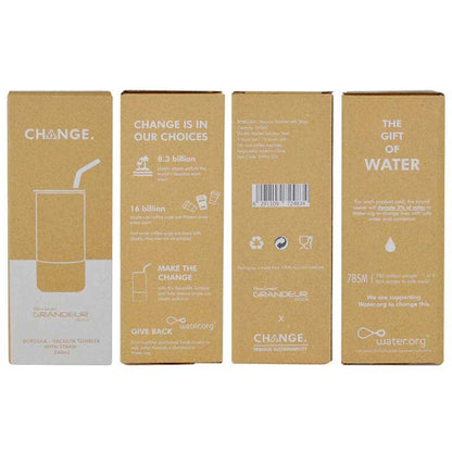 CHANGE Collection Insulated Tumbler with Reusable Straw