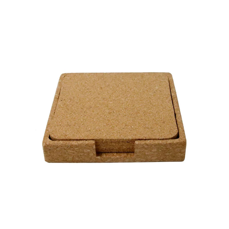Cork Coasters with Cork Stand