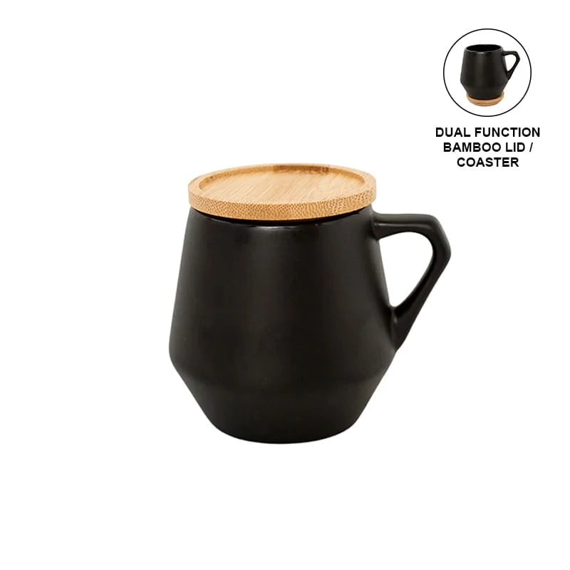 Eco-Neutral Ceramic Mug With Bamboo Lid