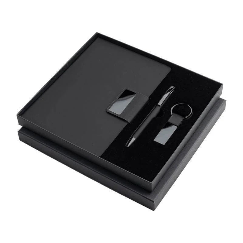 Set Of Notebook, Keychain And Pen