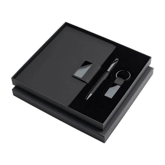 Set Of Notebook, Keychain And Pen