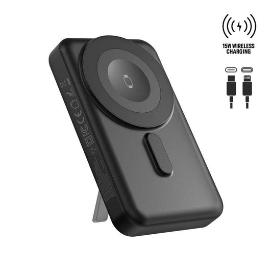 Memorii 10000mAh Mag Wireless Powerbank with Inbuilt Cables