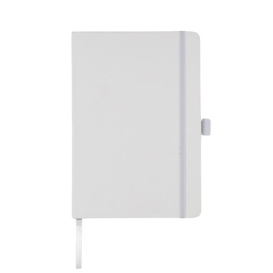 KOKSI - Giftology Set of Double Walled Tumbler, A5 Notebook and Pen - White