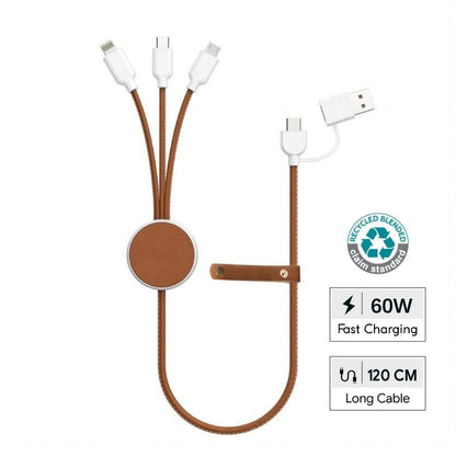 KOPER - @memorii Recycled 6-in-1 Charging Cable - White