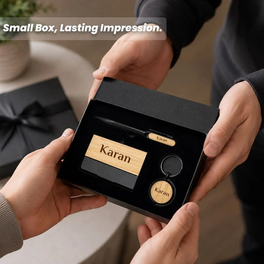 Premium Personalised 3-in-1 Wooden Utility Gift Set
