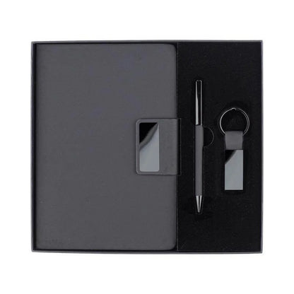Set Of Notebook, Keychain And Pen