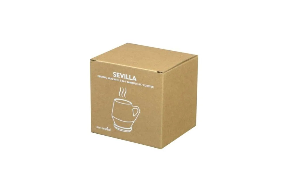 Eco-Neutral Ceramic Mug With Bamboo Lid