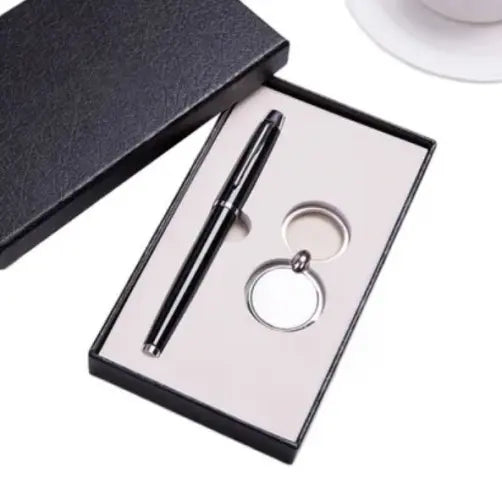 Promotional Luxury Pen & Metal Keychain Gift Set