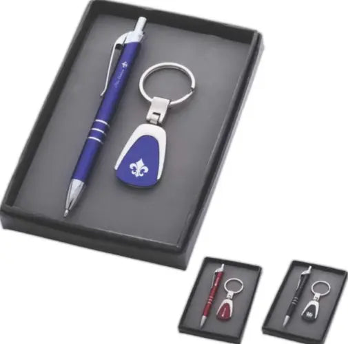 Promotional Luxury Pen & Metal Keychain Gift Set
