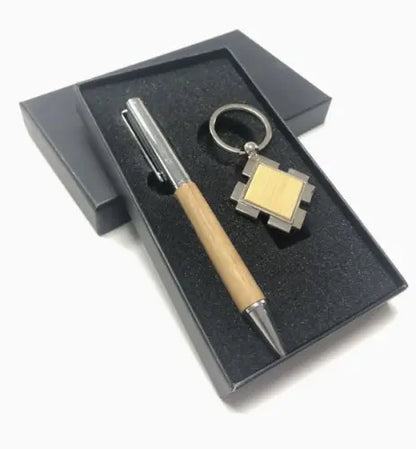 Promotional Luxury Pen & Metal Keychain Gift Set