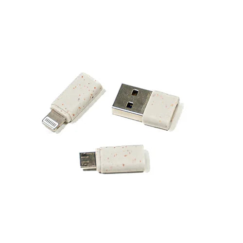 Bamboo Charging Cable Set Round