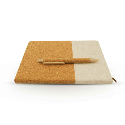 Cork Cover Notebook & Pen Set