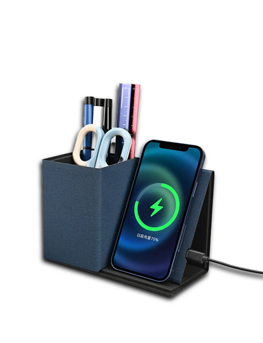 Foldable Pen Holder With Wireless Charging