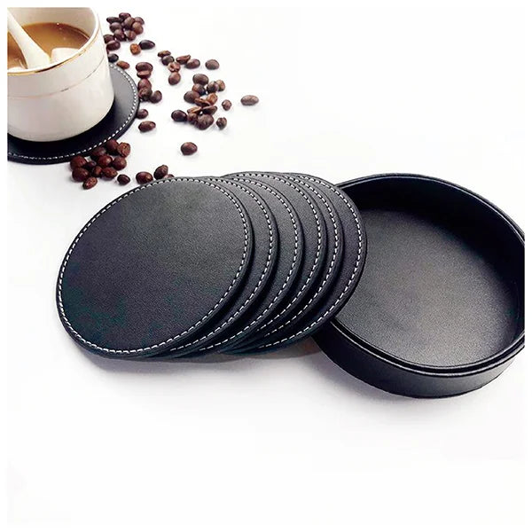 PU LEATHER COASTER