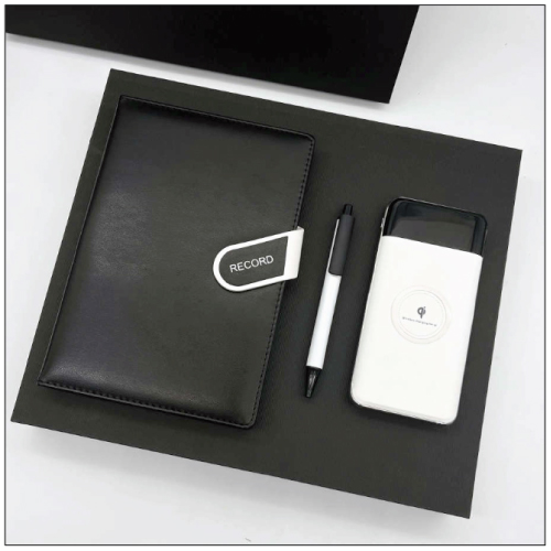 NOTEPAD & WIRELESS POWERBANK GIFT SET